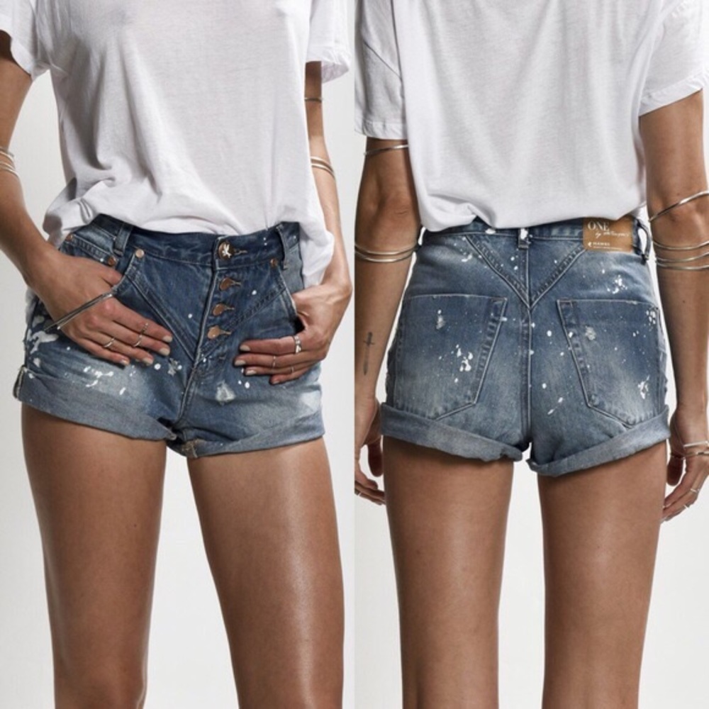 One Teaspoon Hawks Shorts EUC